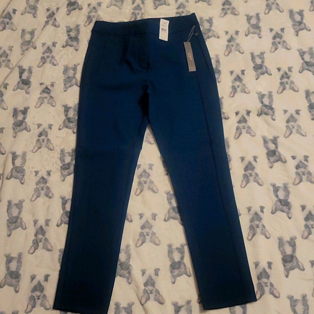 High waist skinny ankle length dress pants